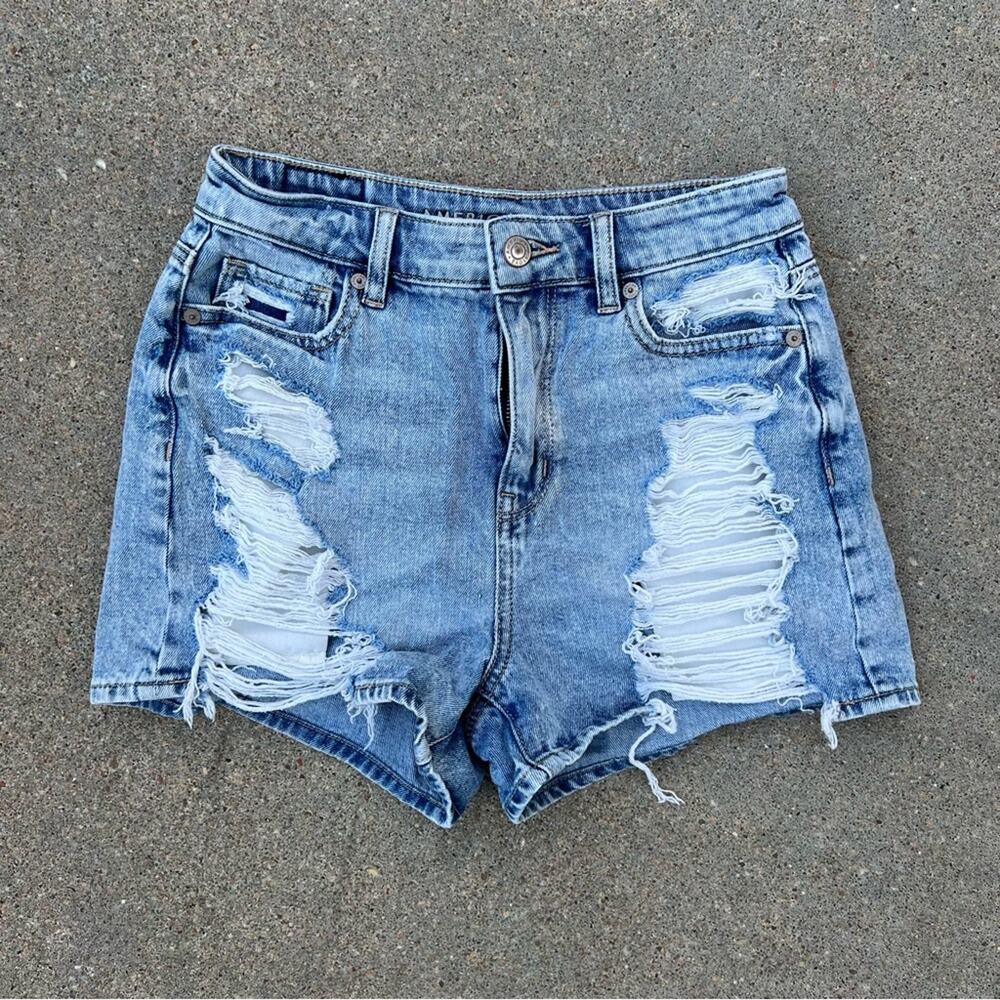 AEO Mom Shorts frayed distressed fronts size 0